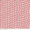 Image of Foxglove Bluebells Pink quilting cotton fabric by Jill Finley for Riley Blake Designs. Features flowers on a pink background. Cute Little Fabric Shop.