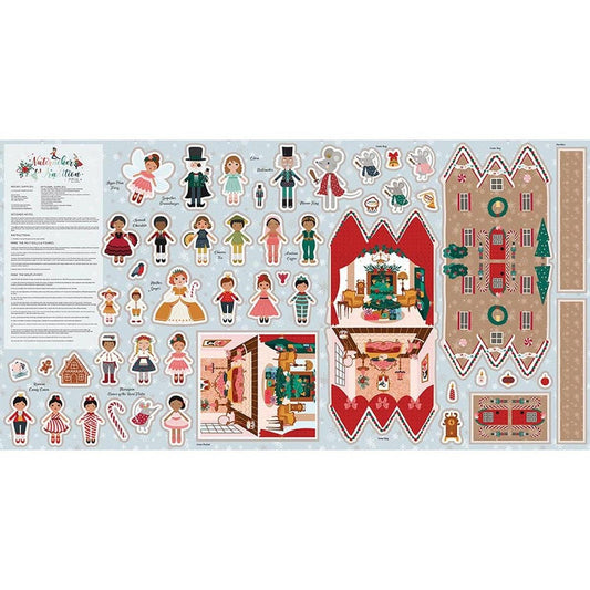 SALE Nutcracker Tradition FELT Panel Christmas Fabric - FT17677 - Riley Blake 100% Polyester Fabric