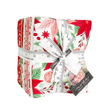 Merrily on High Fat Quarter Bundle Christmas Fabric - 43210AB - 25-pieces Precut - Moda Fabrics Quilting Cotton Fabric