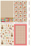 SALE Baked With Love Home Dec Dish Towel #2 Cream Pattern Panel Fabric LARGE Canvas - HD18121 - Riley Blake Quilting Cotton Fabric