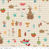 2 Yard 23" End of Bolt - SALE Baked With Love Wallpaper Linen Cream Jars Fabric 108" WIDE BACK - WB17802 - Riley Blake Quilting Cotton