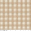 3-Yard-Cut - SALE Baked With Love Tablecloth Linen Cream Checkered Fabric 108" WIDE BACK - WB17803- Riley Blake Quilting Cotton Fabric