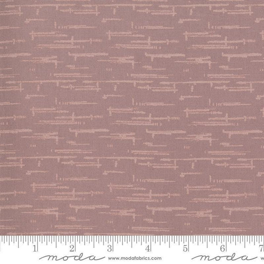 Image of Windfall Textured Blender Soft Thistle quilting cotton fabric by Fancy That Design House for Moda Fabric. Features printed texture on a purple background. Cute Little Fabric Shop.