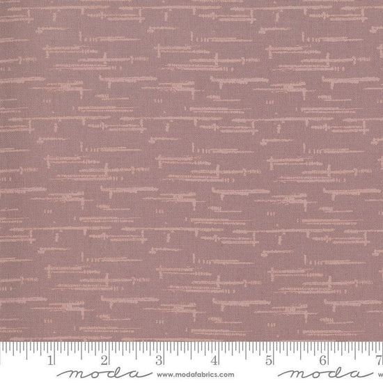 Image of Windfall Textured Blender Soft Thistle quilting cotton fabric by Fancy That Design House for Moda Fabric. Features printed texture on a purple background. Cute Little Fabric Shop.