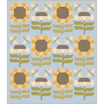 SALE Daisy May Quilt Kit Floral Fabric - KIT20980 - Moda Fabrics Quilting Cotton Fabric