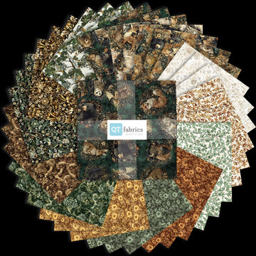 Cedar & Sage Layer Cake Nature Fabric - 10SQ CESG 6PKF - 42-Piece Precut - QT Fabrics Quilting Cotton Fabric