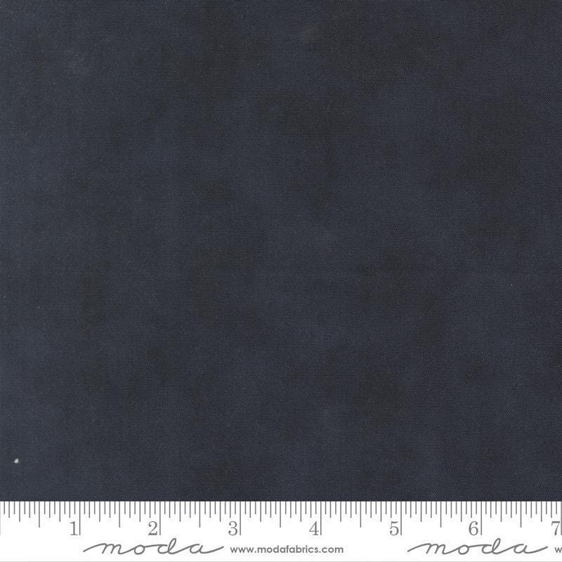 Image of When Snow Falls Shaded Solid Midnight quilting cotton fabric by Deb Strain for Moda Fabrics. Features solid on a blue background. Cute Little Fabric Shop.