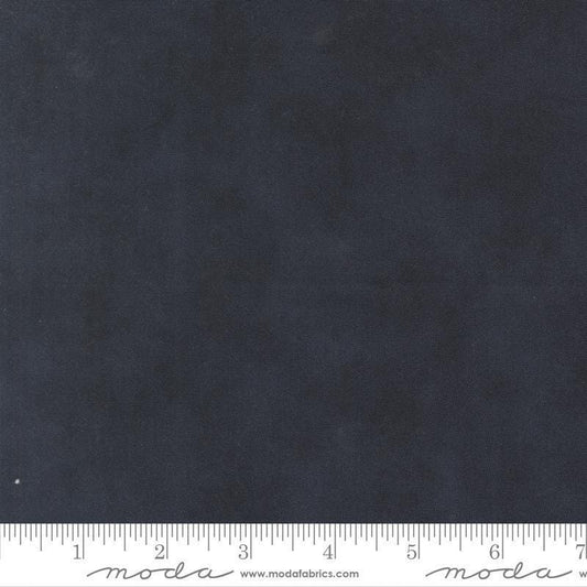 Image of When Snow Falls Shaded Solid Midnight quilting cotton fabric by Deb Strain for Moda Fabrics. Features solid on a blue background. Cute Little Fabric Shop.