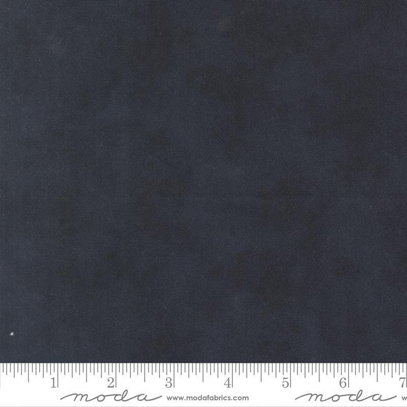 Image of When Snow Falls Shaded Solid Midnight quilting cotton fabric by Deb Strain for Moda Fabrics. Features solid on a blue background. Cute Little Fabric Shop.