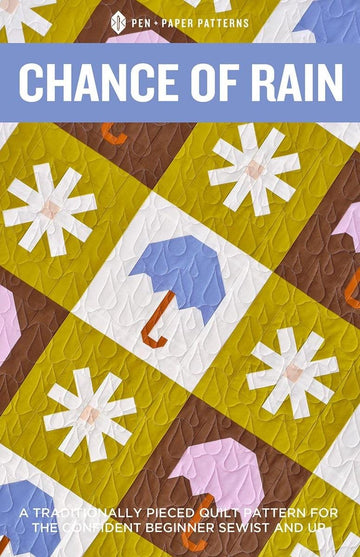 SALE Chance of Rain Quilt PATTERN Confident Beginner Friendly Pattern - Riley Blake INSTRUCTIONS Only