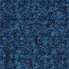 Image of Christmas Party Animals Scroll Navy quilting cotton fabric by Morris Creative Group for QT Fabrics. Features spirals on a blue background. Cute Little Fabric Shop.