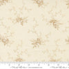 Image of Breathtaking Blues Rose Garden Porcelain Ecru quilting cotton fabric by 3 Sisters for Moda Fabrics. Features flowers on a cream background. Cute Little Fabric Shop.
