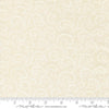 Image of Breathtaking Blues Vine Porcelain White quilting cotton fabric by 3 Sisters for Moda Fabrics. Features leaves on a cream background. Cute Little Fabric Shop.