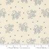Image of Breathtaking Blues Paisley Porcelain quilting cotton fabric by 3 Sisters for Moda Fabrics. Features paisley on a cream background. Cute Little Fabric Shop.