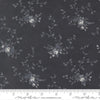 Image of Breathtaking Blues Rose Garden Midnight quilting cotton fabric by 3 Sisters for Moda Fabrics. Features flowers on a black background. Cute Little Fabric Shop.