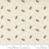 Image of Breathtaking Blues Little Flower Porcelain quilting cotton fabric by 3 Sisters for Moda Fabrics. Features flowers on a cream background. Cute Little Fabric Shop.