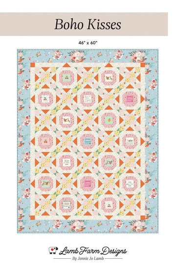 Boho Kisses Quilt PATTERN Confident Beginner Friendly Pattern - Riley Blake INSTRUCTIONS Only