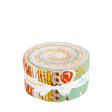 Cotton Nook 2.5" Rolie Polie Floral Fabric - RP-17970-40 - 40-Piece Precut - Riley Blake Quilting Cotton Fabric