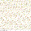 Image of Cotton Nook Flowers Vintage White quilting cotton fabric by Minki Kim for Riley Blake Designs. Features flowers on a white background. Cute Little Fabric Shop.