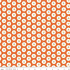 Image of Cotton Nook Cherries Orange quilting cotton fabric by Minki Kim for Riley Blake Designs. Features cherries on an orange background. Cute Little Fabric Shop.
