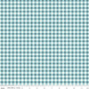 Image of Cotton Nook Plaid Blue quilting cotton fabric by Minki Kim for Riley Blake Designs. Features checkers on a blue background. Cute Little Fabric Shop.