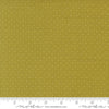 Image of Butternut and Sage Pindot Sage quilting cotton fabric by Fig Tree Co for Moda Fabrics. Features polka dots on a green background. Cute Little Fabric Shop.