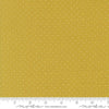 Image of Butternut and Sage Pindot Citron quilting cotton fabric by Fig Tree Co for Moda Fabrics. Features polka dots on a green background. Cute Little Fabric Shop.