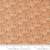 Image of Butternut and Sage Mums and Posies Cinnamon quilting cotton fabric by Fig Tree Co for Moda Fabrics. Features flowers on a brown background. Cute Little Fabric Shop.