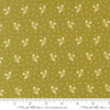 Image of Butternut and Sage Acorn Medley Sage quilting cotton fabric by Fig Tree Co for Moda Fabrics. Features acorns and dots on a green background. Cute Little Fabric Shop.