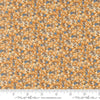 Image of Butternut and Sage Mum ands Posies Earth quilting cotton fabric by Fig Tree Co for Moda Fabrics. Features flowers on a gray brown background. Cute Little Fabric Shop.