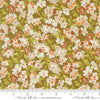Image of Butternut and Sage Fields of Flowers Olive quilting cotton fabric by Fig Tree Co for Moda Fabrics. Features flowers on a green background. Cute Little Fabric Shop.