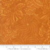 Image of Butternut and Sage Autumnal Bounty Butterscotch quilting cotton fabric by Fig Tree Co for Moda Fabrics. Features tonal gourds on an orange background. Cute Little Fabric Shop.