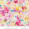 Image of Gradients Gallery Embraced Echoes Rainbow quilting cotton fabric by Moda for Moda Fabrics. Features an abstract design on a rainbow background. Cute Little Fabric Shop.