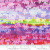 Image of Gradients Gallery Pretty Shadows Rainbow quilting cotton fabric by Moda for Moda Fabrics. Features an abstract design on a rainbow background. Cute Little Fabric Shop.