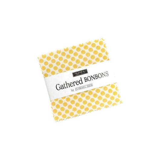 Gathered Bonbons Mini Charm Pack Geometric Fabric - 18298MC - 42-Piece Precut - Moda Fabrics Quilting Cotton Fabric