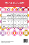 Maple Blossom Quilt PATTERN Precut Friendly Pattern - Riley Blake INSTRUCTIONS Only