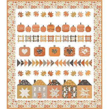 Pumpkin Hollow Quilt Kit Floral Fabric - KIT37720 - Moda Fabrics Quilting Cotton Fabric