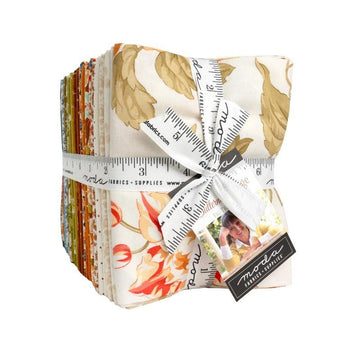 Butternut and Sage Fat Quarter Bundle Floral Fabric - 35440AB - 40-Piece Precut - Moda Fabrics Quilting Cotton Fabric