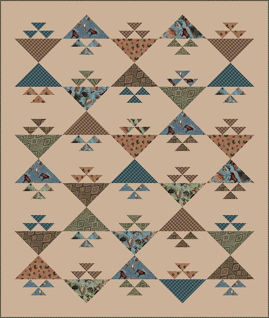 SALE Flock of Geese Quilt PATTERN Multiple Sizes Pattern - Riley Blake INSTRUCTIONS Only