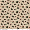 Image of Whispering Pines Acorns Tan quilting cotton fabric by The RBD Designers for Riley Blake Designs. Features acorns and leaves on a cream background. Cute Little Fabric Shop.