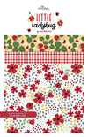 SALE Little Ladybug 2.5" Rolie Polie Floral Fabric - RP-18030-40 - 40-Piece Precut - Riley Blake Quilting Cotton Fabric