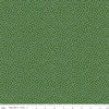 Image of Little Ladybug Dots Green quilting cotton fabric by Lori Whitlock for Riley Black Designs. Features polka dots on a green background. Cute Little Fabric Shop.