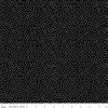 Image of Little Ladybug Dots Black quilting cotton fabric by Lori Whitlock for Riley Black Designs. Features polka dots on a black background. Cute Little Fabric Shop.
