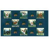 SALE Northwoods Lodge Panel Midnight Blue Animal Fabric - 56197 - Moda Fabrics Quilting Cotton Fabric