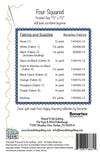 Four Squared Quilt PATTERN Confident Beginner Friendly Pattern - Riley Blake INSTRUCTIONS Only