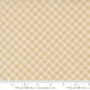 Image of My Secret Garden Gingham Cloud quilting cotton fabric by Stacy Iest Hsu for Moda Fabrics. Features checks on a beige background. Cute Little Fabric Shop.