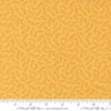 Image of My Secret Garden Crawling Vines Sunflower quilting cotton fabric by Stacy Iest Hsu for Moda Fabrics. Features leaves on a yellow background. Cute Little Fabric Shop.