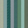 Image of Gathered Lollies Eight Trentham quilting cotton fabric by Jen Kingwell for Moda Fabrics. Features stripes on a blue background. Cute Little Fabric Shop.
