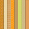 Image of Gathered Lollies Seven Trentham quilting cotton fabric by Jen Kingwell for Moda Fabrics. Features stripes on an orange background. Cute Little Fabric Shop.