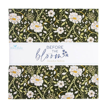 SALE Before the Bloom 10" Stacker Floral Fabric - 10-18060-42 - 42-pieces Precut - Riley Blake Quilting Cotton Fabric